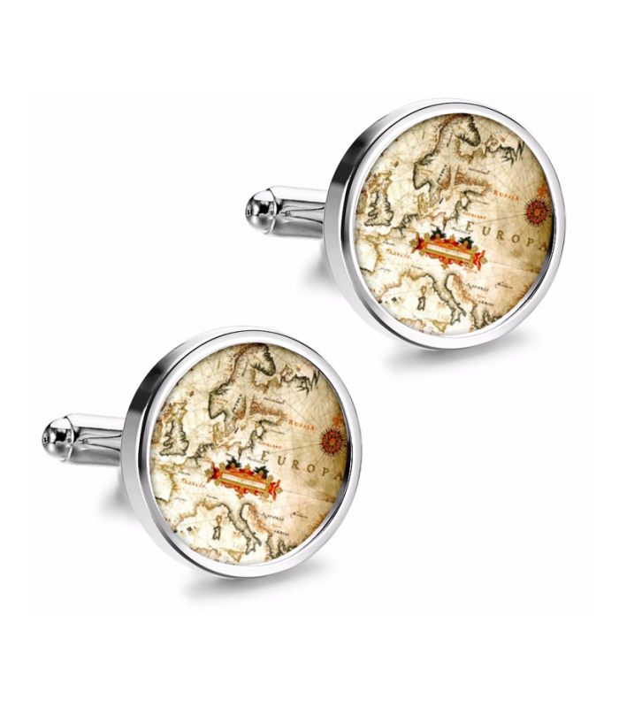 Gemelos de Camisa Magglass Rosa de los Vientos y Navegacion Nº9 16mm