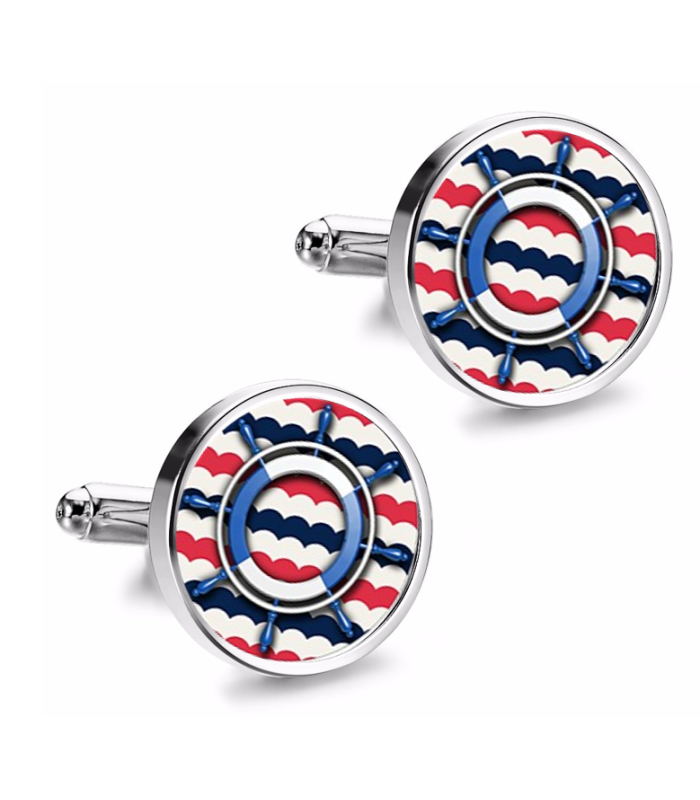 Gemelos de Camisa Magglass Salvavidas Timon Nautico Nº3 16mm