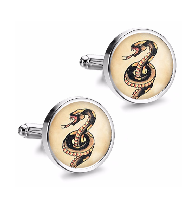 Gemelos de Camisa Magglass Vintage Tattoo Nº2 16mm