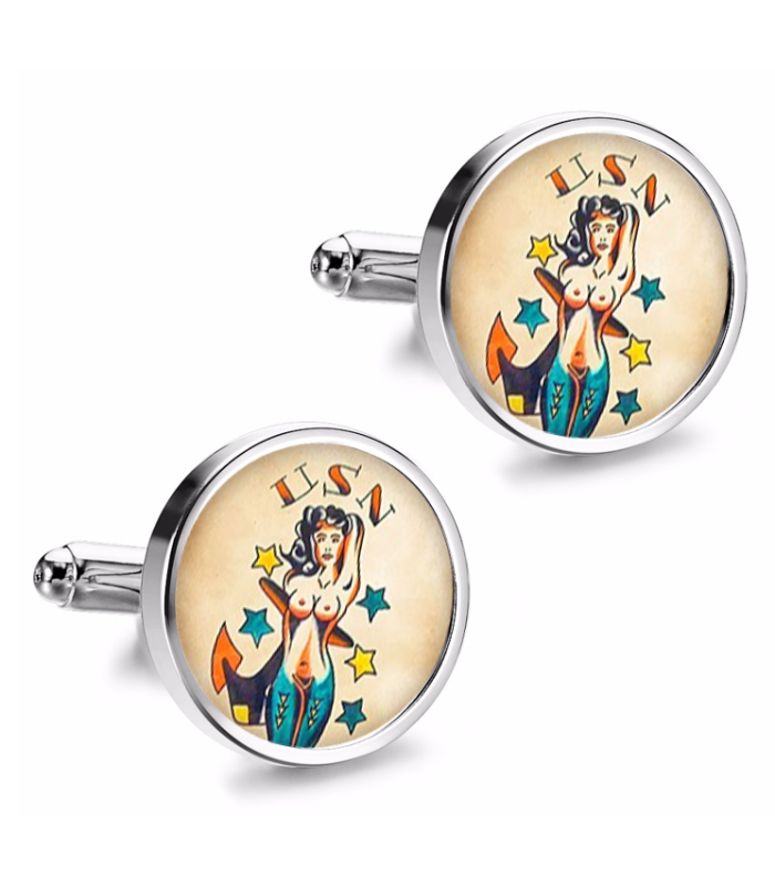 Gemelos de Camisa Magglass Vintage Tattoo Nº29 16mm