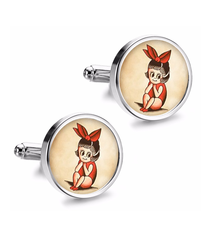 Gemelos de Camisa Magglass Vintage Tattoo Nº37 16mm