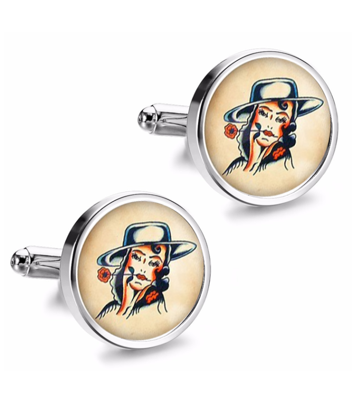 Gemelos de Camisa Magglass Vintage Tattoo Nº41 16mm