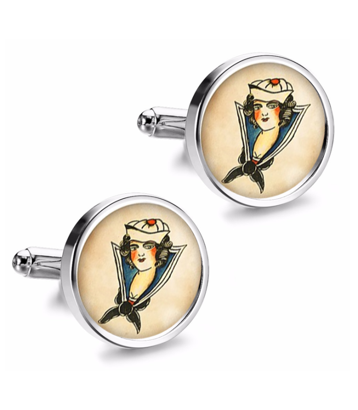 Gemelos de Camisa Magglass Vintage Tattoo Nº42 16mm