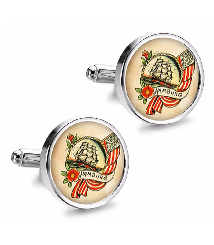 Gemelos de Camisa Magglass Vintage Tattoo Nº43 16mm