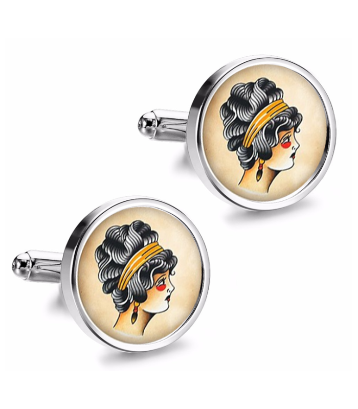 Gemelos de Camisa Magglass Vintage Tattoo Nº44 16mm