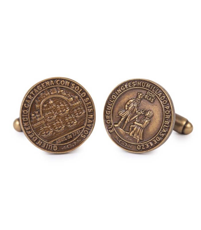 Gemelos de Camisa Medalla de Blas de Lezo Homenaje