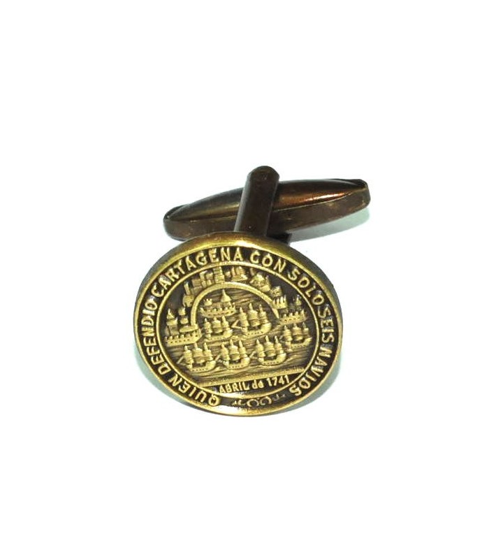 Gemelos de Camisa Medalla de Blas de Lezo Homenaje