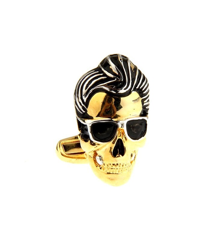 Gemelos de camisa Rock   Roll Skull