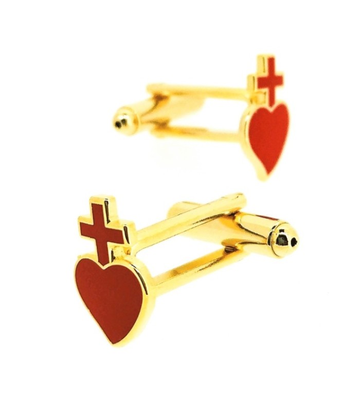 Gemelos de camisa Sagrado Corazon 15x10mm