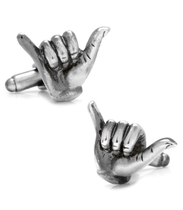 Gemelos de Camisa Saludo Surfero Hang Loose Cufflinks