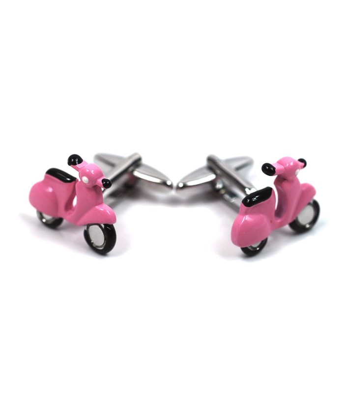 Gemelos de Camisa Vespa Scooter Rosa