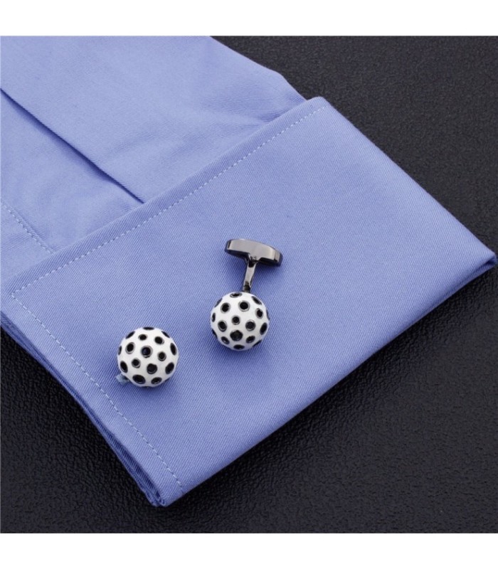 Gemelos de Camisa White Infinity Ball