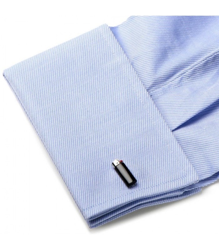 Gemelos Encendedor Mechero Black Lighter Cufflinks