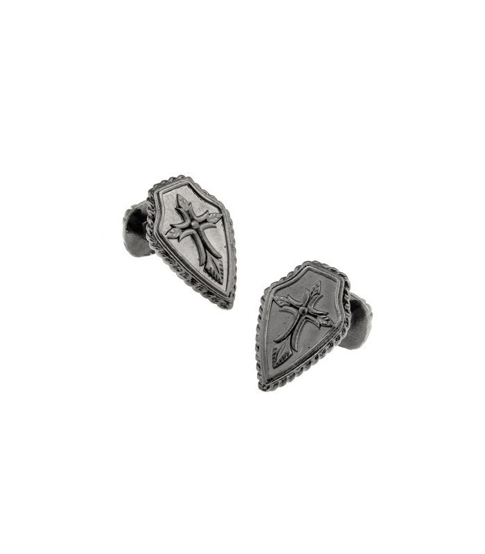 Gemelos Gothic Cross Shield