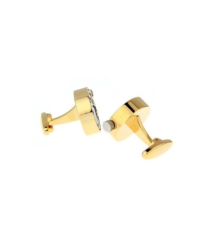 Gemelos Mecanismo de Reloj Vintage Gold 20mm