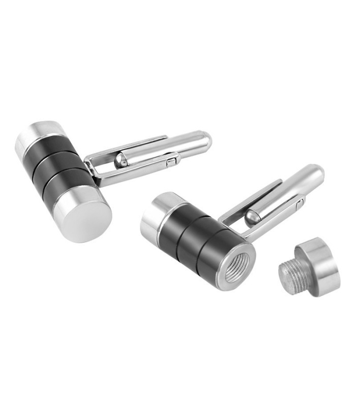 Gemelos para Camisa Acero Inox Black Capsule