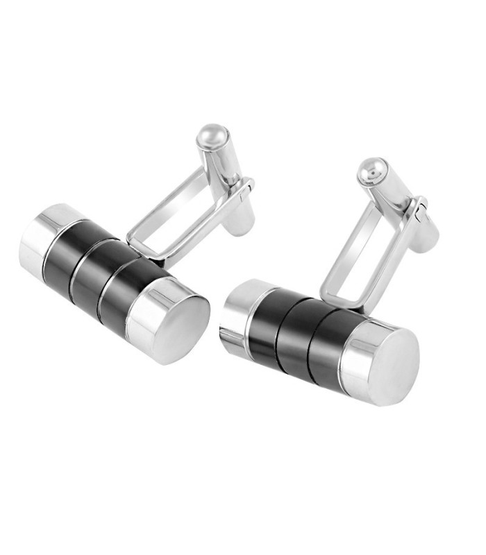 Gemelos para Camisa Acero Inox Black Capsule