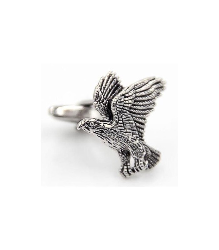 Gemelos para camisa Aguila en vuelo color acero y negro