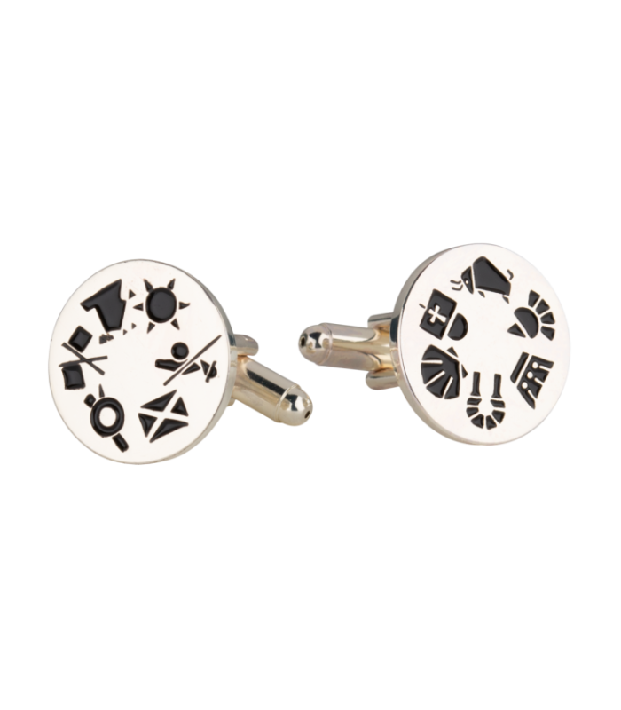 Gemelos para Camisa ALMAHISPANIA 6+6 Plateado 18mm