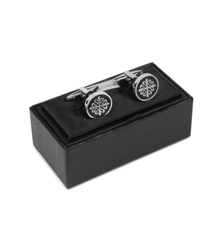 Gemelos para camisa Amaya Arzuaga Bañados en Plata de Ley