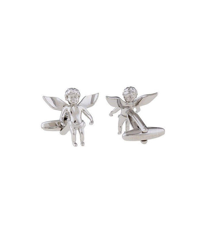 Gemelos para Camisa Ángel Plateado