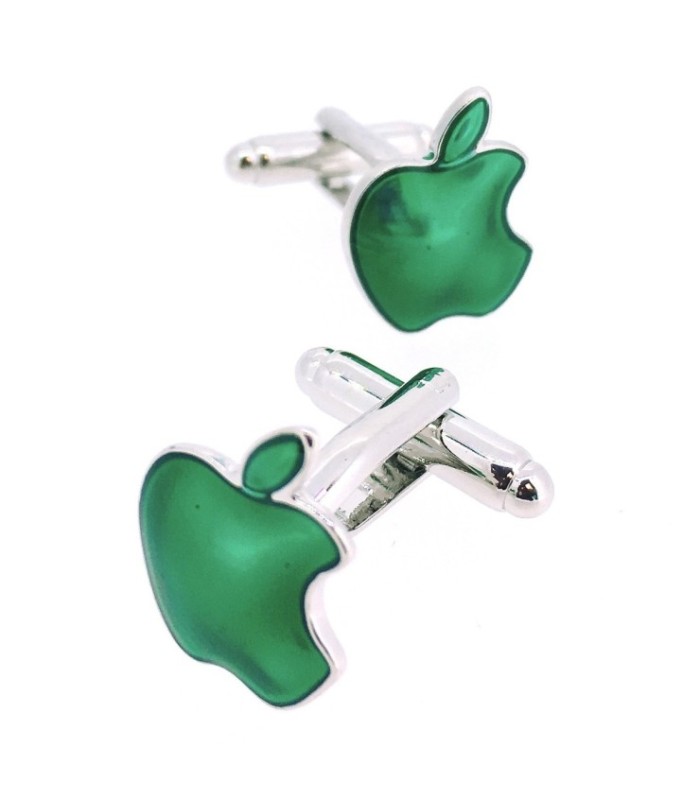 Gemelos para camisa Apple Verde