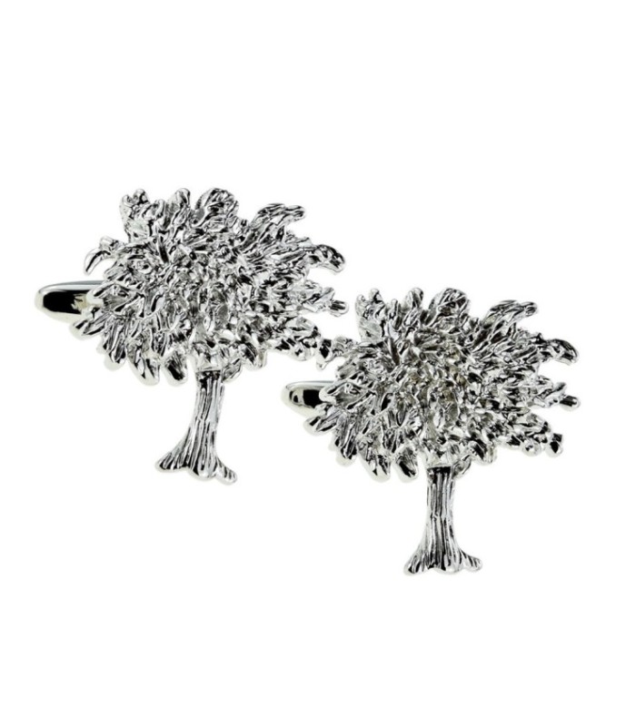 Gemelos para camisa Arbol con hojas