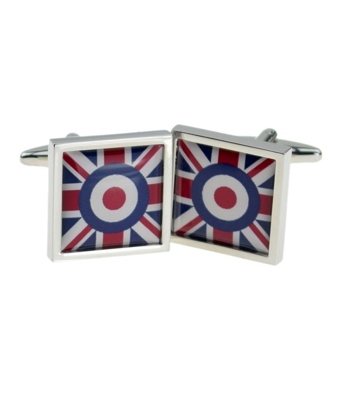 Gemelos para camisa Bandera Union Jack Símbolo MOD RAF