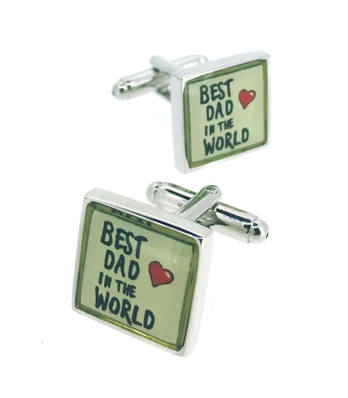 Gemelos para camisa Best Dad in the World