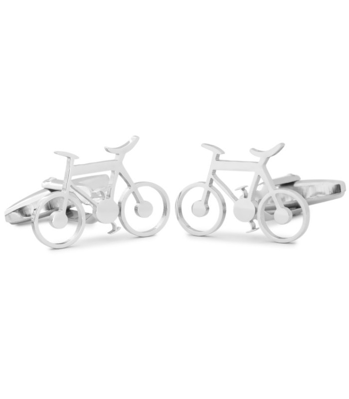Gemelos para Camisa Bicicleta Inox 22x15 mm