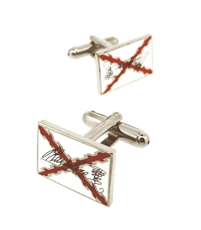 Gemelos para Camisa Blas de Lezo Cruz San Andrés firma 20x10 mm