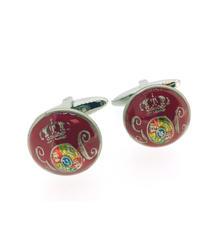 Gemelos para Camisa Boton Guardia Civil Original del S.XIX Color Rojo