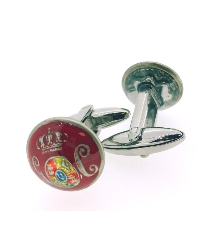 Gemelos para Camisa Boton Guardia Civil Original del S.XIX Color Rojo
