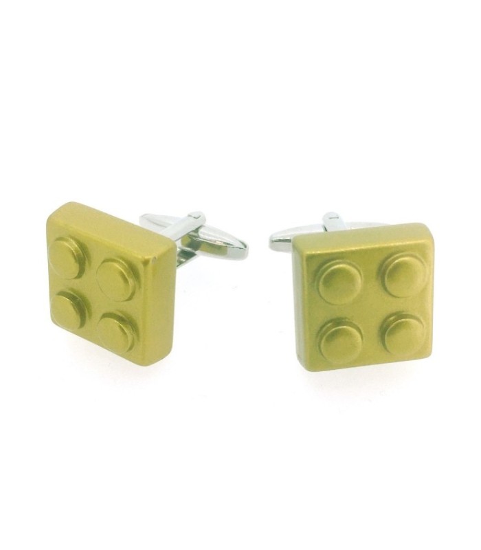 Gemelos para Camisa Brick color Dorado