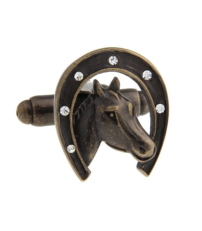 Gemelos para camisa Caballo Herradura Antique Bronze