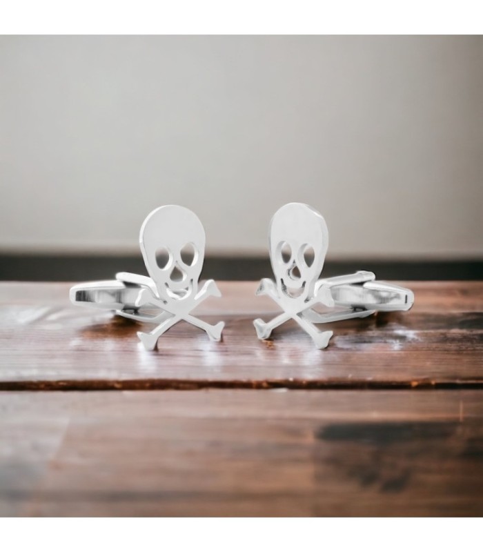 Gemelos para Camisa Calavera Inox 20 mm