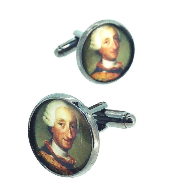 Gemelos para Camisa Carlos III Rey de España
