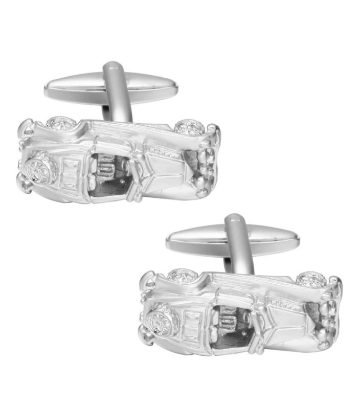Gemelos para camisa Coche Clásico Años 20 en 3D Acero