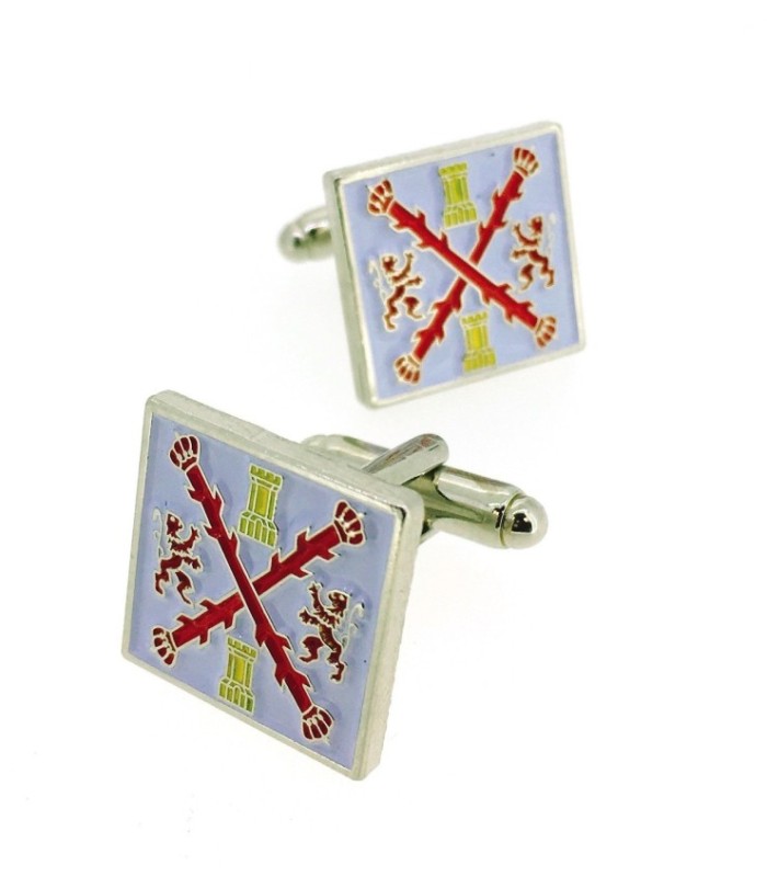 Gemelos para Camisa Coronela de todos los Ejercitos Borbonicos Felipe V 1707