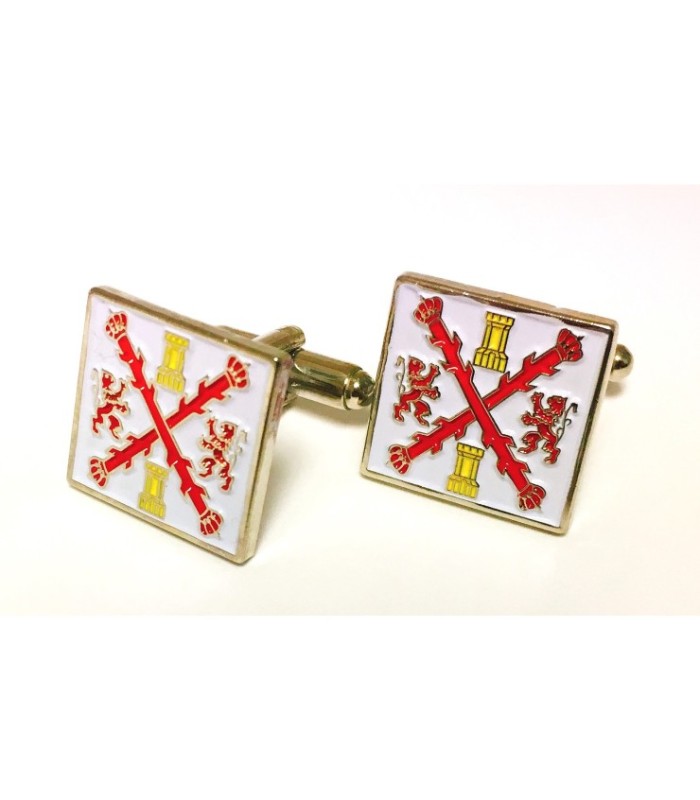 Gemelos para Camisa Coronela de todos los Ejercitos Borbonicos Felipe V 1707