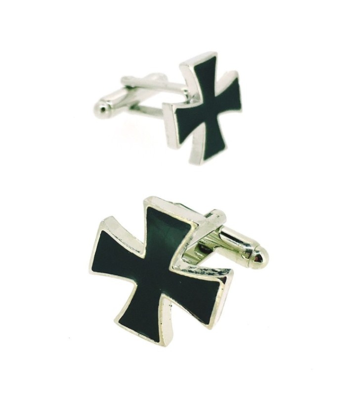 Gemelos para Camisa Cruz Negra Teutonica Cruz de Hierro