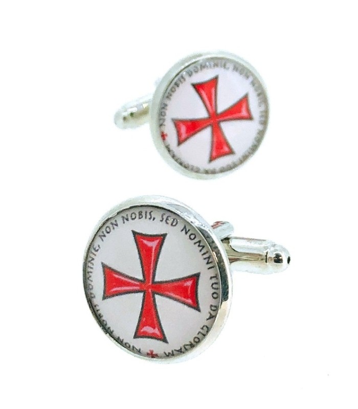 Gemelos para Camisa Cruz Non Nobis Modelo II