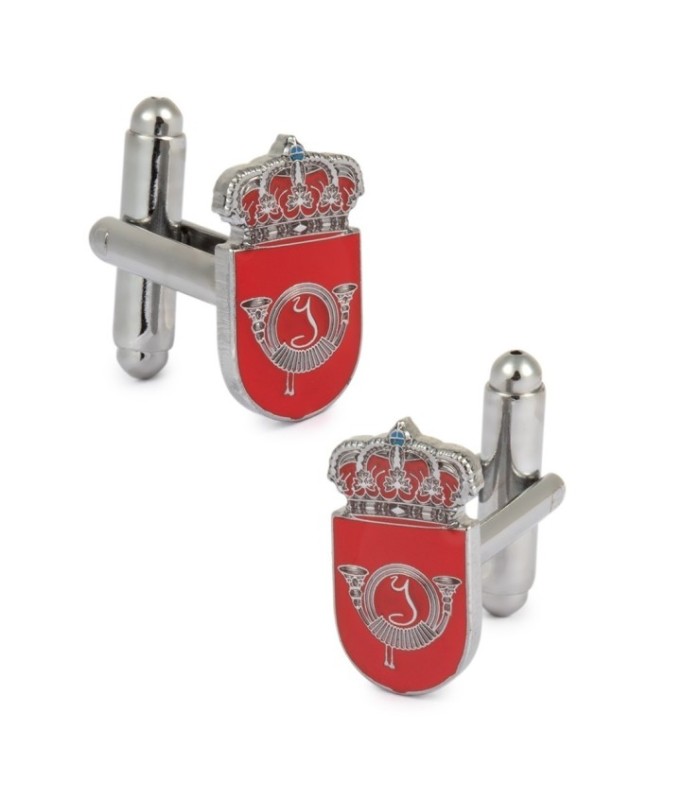 Gemelos para camisa del Escudo de la Escuela de Infanteria de Toledo 18 mm