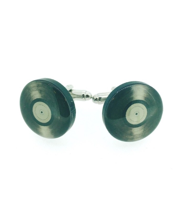 Gemelos para Camisa Disco de Vinilo