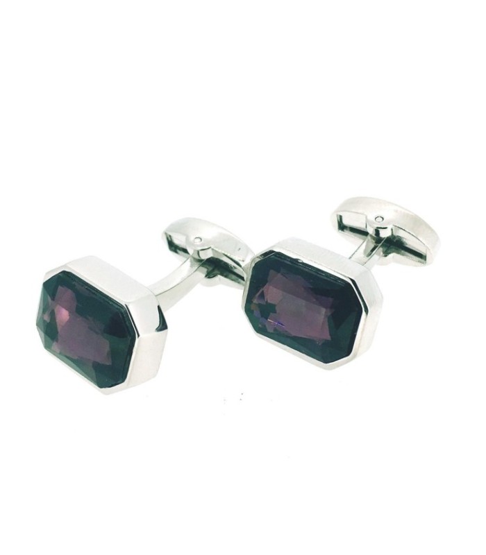 Gemelos para Camisa Elegant Purple Wedding Stone