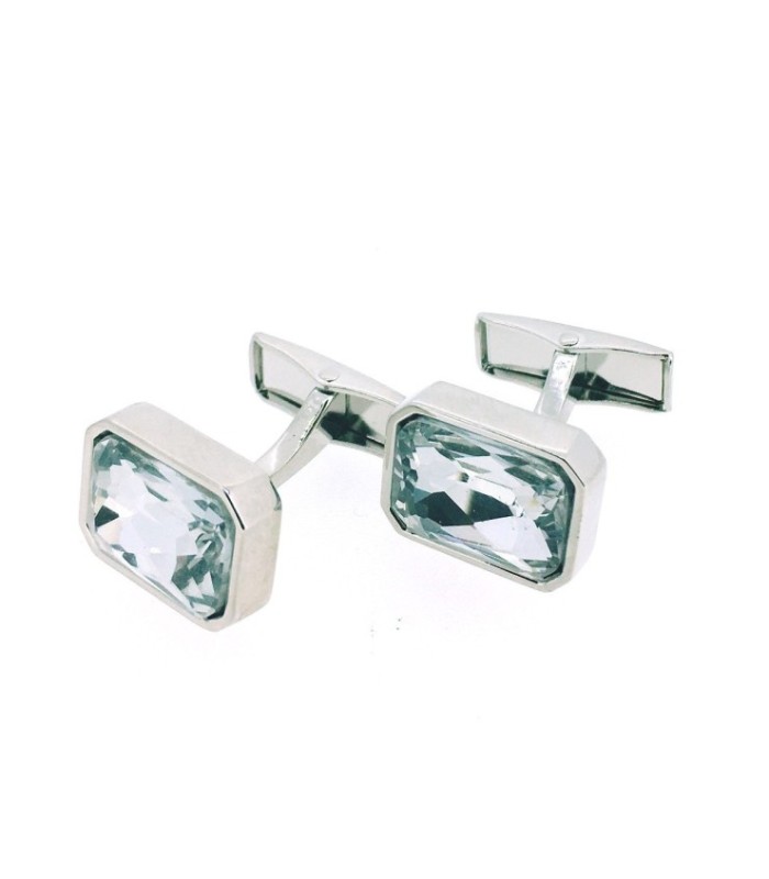 Gemelos para Camisa Elegant White Wedding Stone