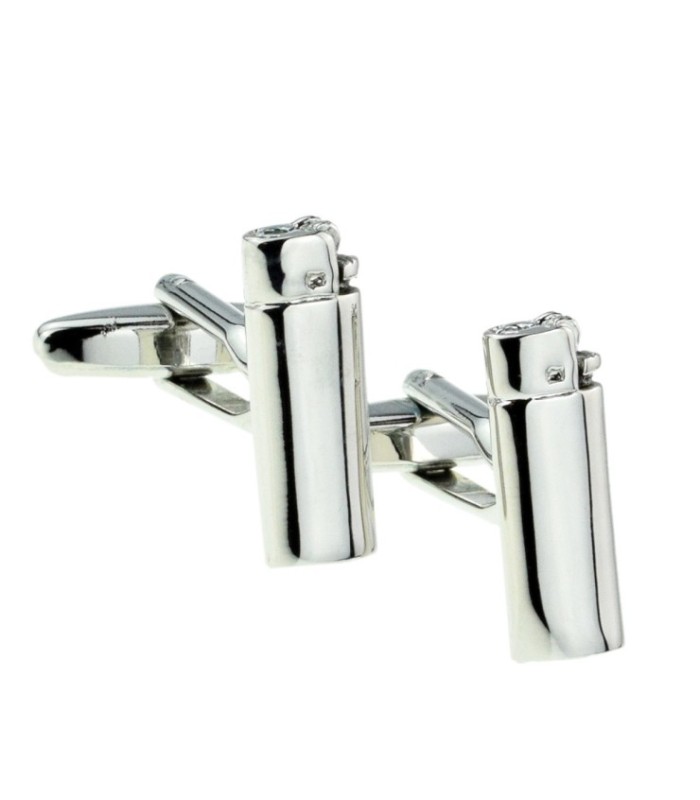 Gemelos para camisa Encendedor Mechero Acero 3D