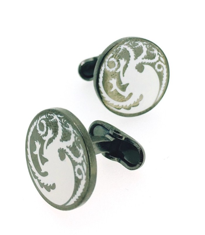 Gemelos para camisa Escudo Casa Targaryen - Juego de Tronos