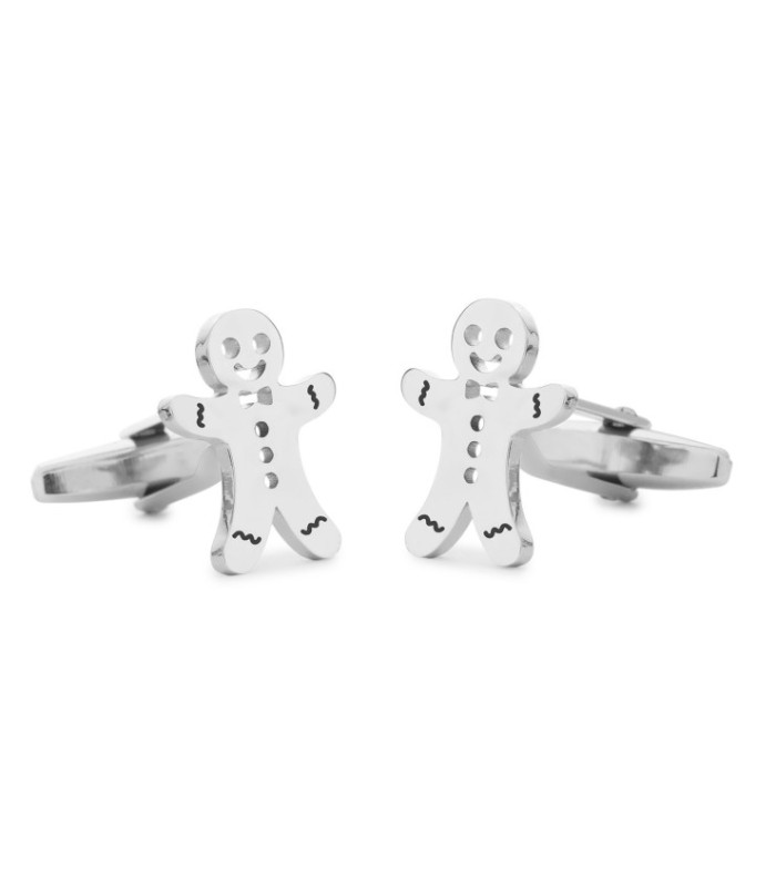 Gemelos para Camisa Galleta Jengibre Inox 17x12mm