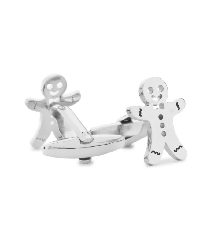 Gemelos para Camisa Galleta Jengibre Inox 17x12mm